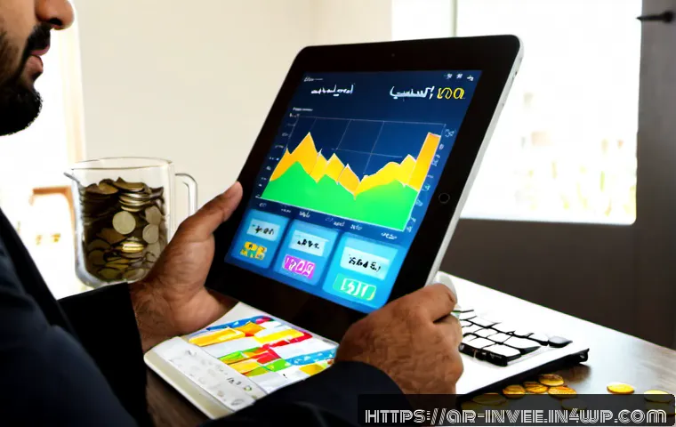 팩터 투자와 경제 사이클의 관계 - Photorealistic financial planning scene in a modern Gulf Arab home office, a professionally dressed ...