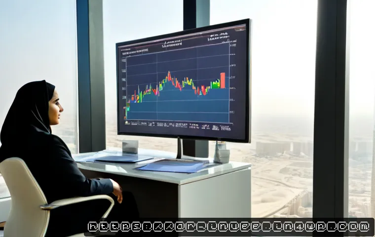 팩터 투자와 인공지능의 융합 - Photorealistic modern investment advisory office in Riyadh, an Arab financial analyst in modest prof...